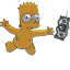Bart Simpson 06 Nirvana Nevermind Icon 64x64 png